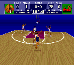 World League Basketball screenshot 2 for Super Nintendo